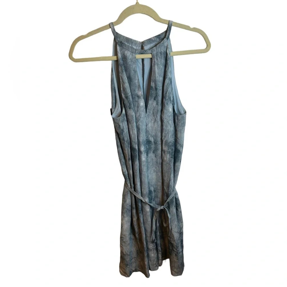 PAM & GELA SILK TIE FRONT DRESS